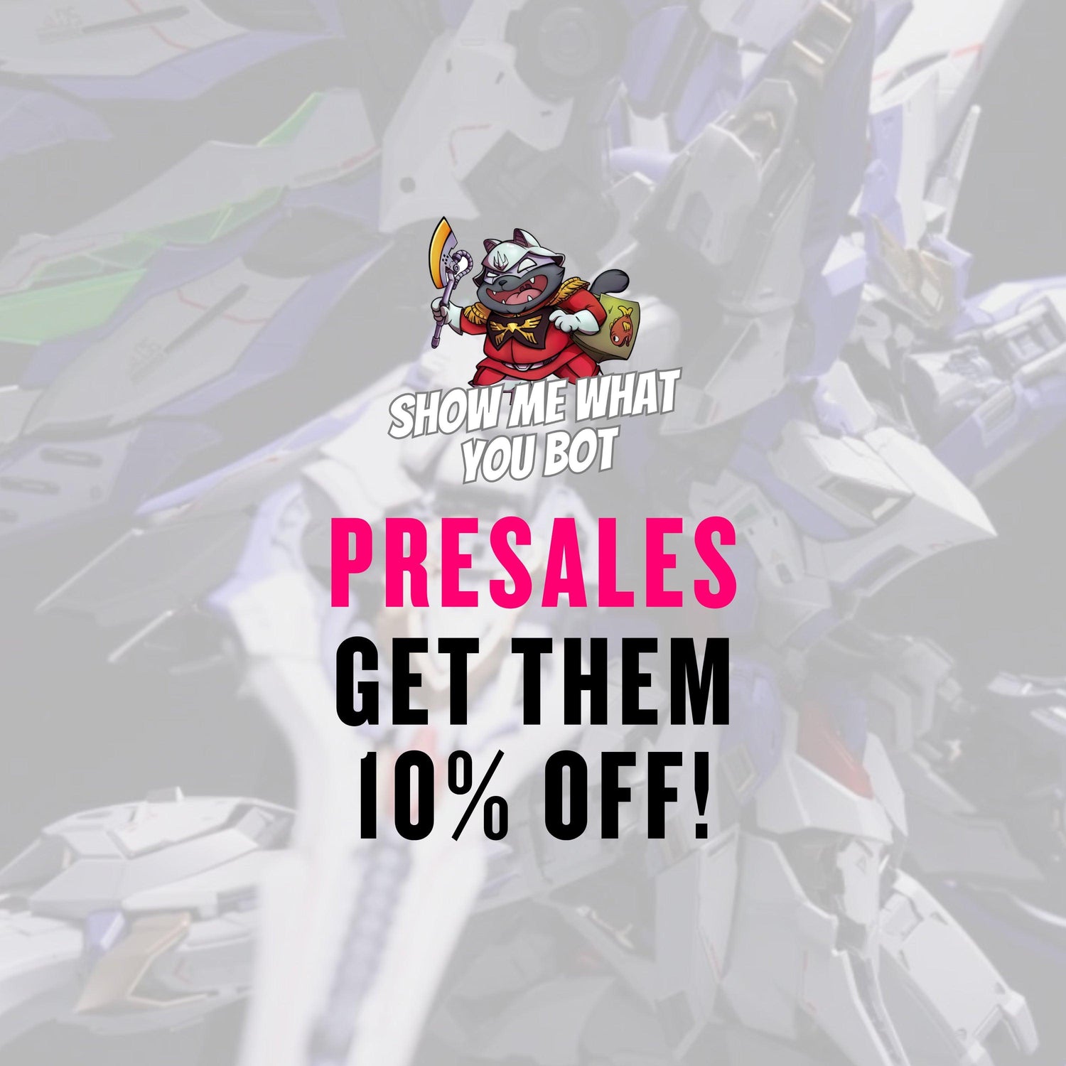 PRESALE GUNDAM MODEL KITS