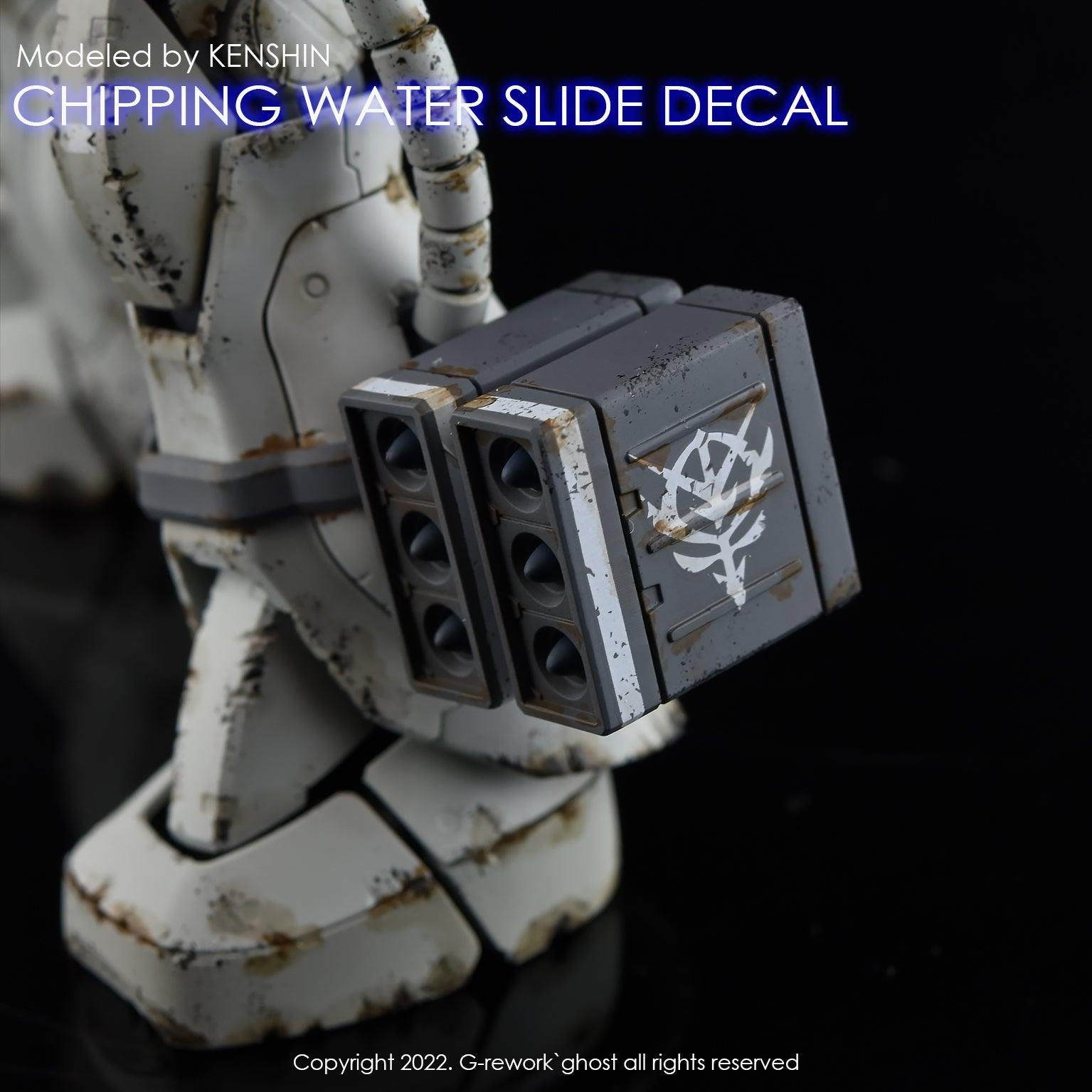 CP-Z-01-G - (Gray) Chipping Decal Zeon Water Decal [G-REWORK] - Show Me What You Bot