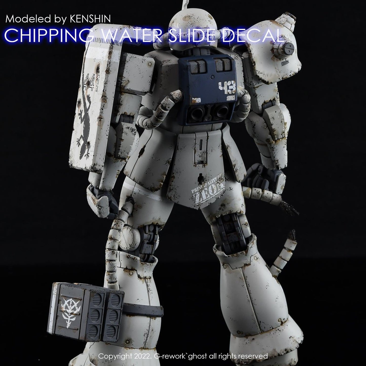 CP-N-01-W - (White) Chipping Decal Number Water Decal [G-REWORK] - Show Me What You Bot