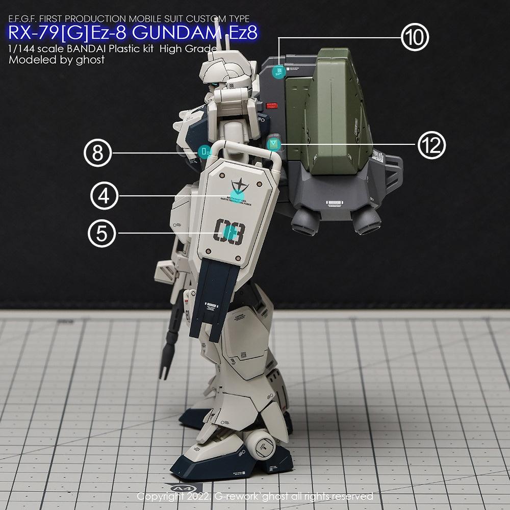 CD-H155 - HG 1/144 RX-79[G] Ez-8 Gundam Water Decal [G-REWORK] - Show Me What You Bot