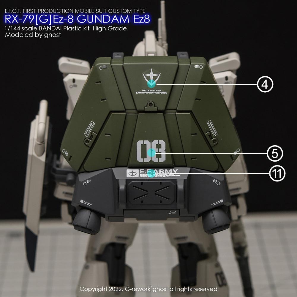 CD-H155 - HG 1/144 RX-79[G] Ez-8 Gundam Water Decal [G-REWORK] - Show Me What You Bot