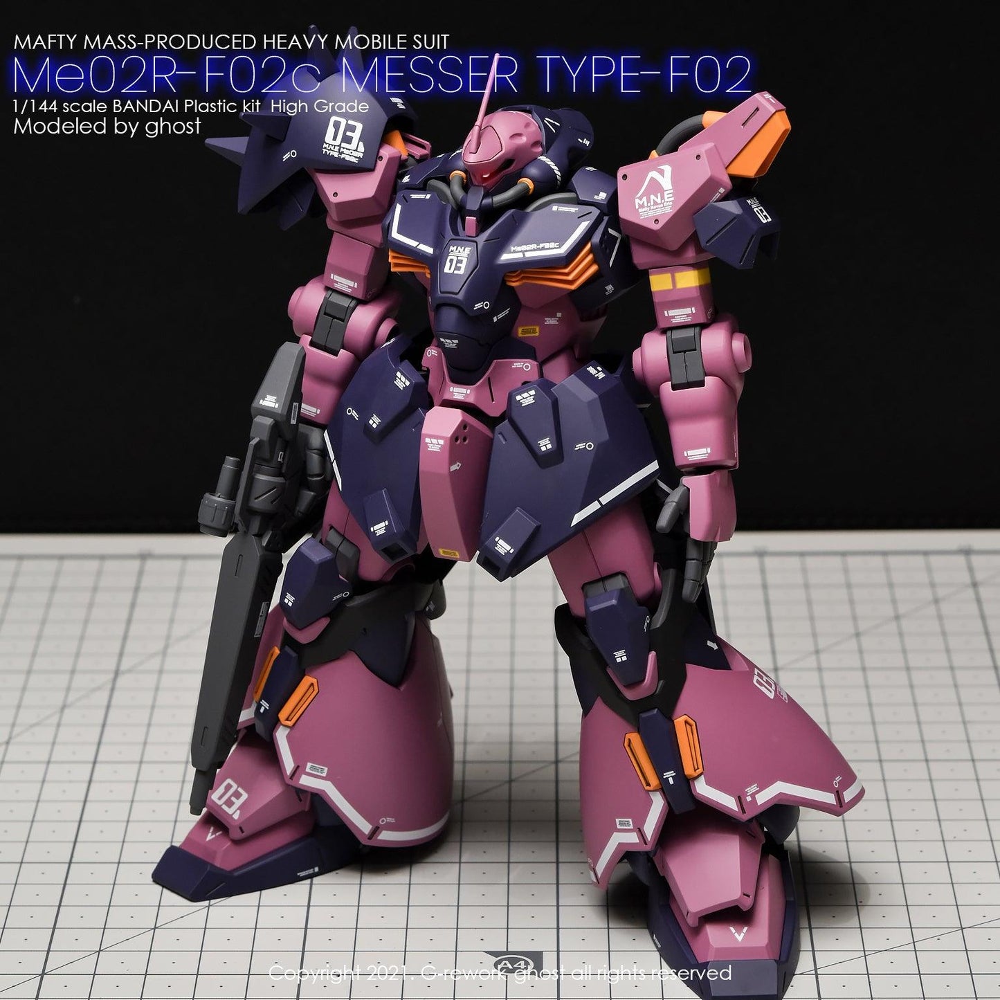 HG 1/144 ME02r-F02c Messer Type-F02c. Water Decal [G-REWORK]