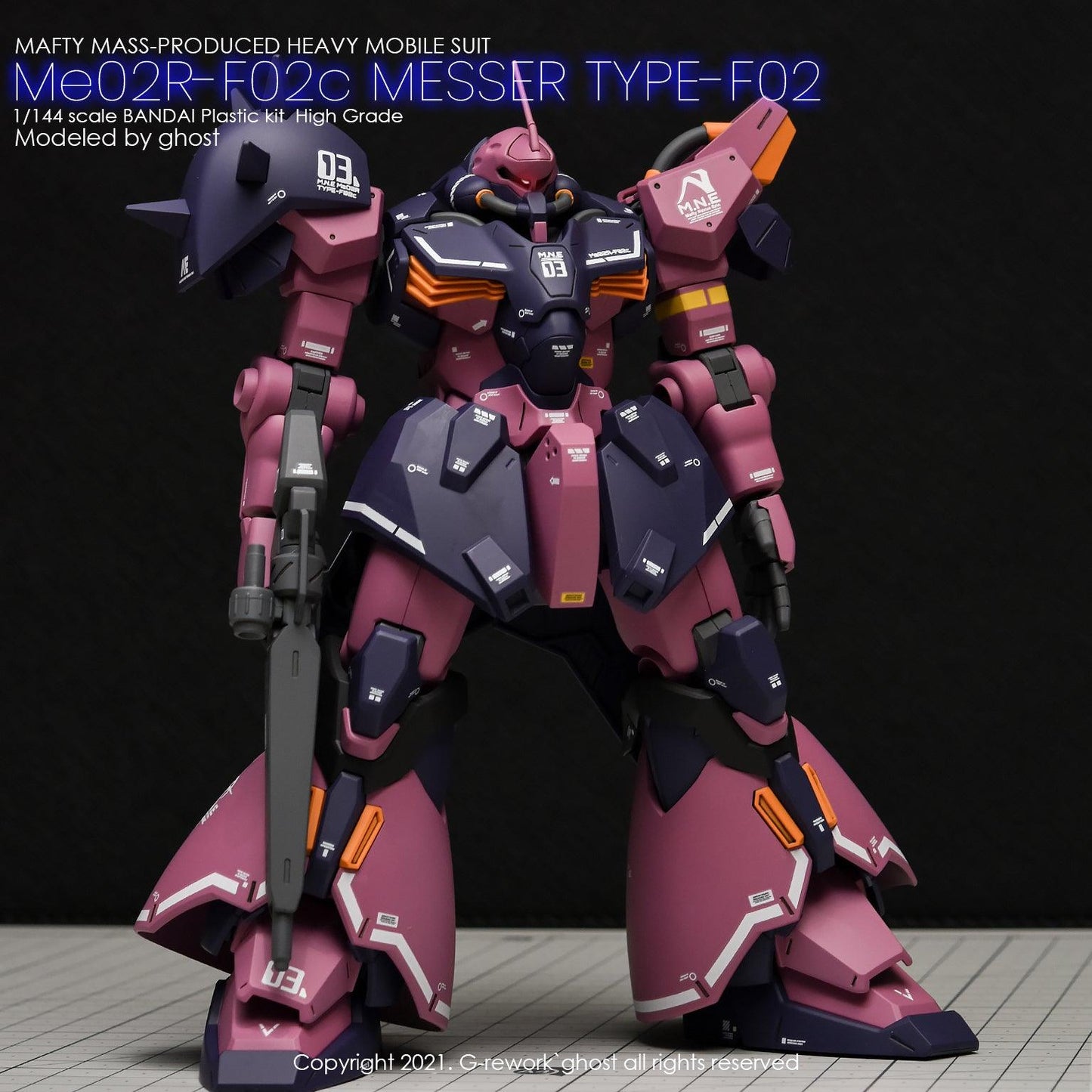 HG 1/144 ME02r-F02c Messer Type-F02c. Water Decal [G-REWORK]