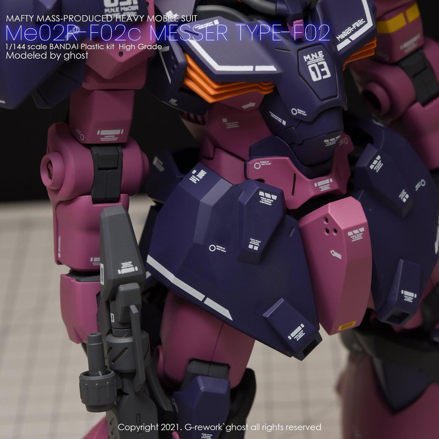 HG 1/144 ME02r-F02c Messer Type-F02c. Water Decal [G-REWORK]