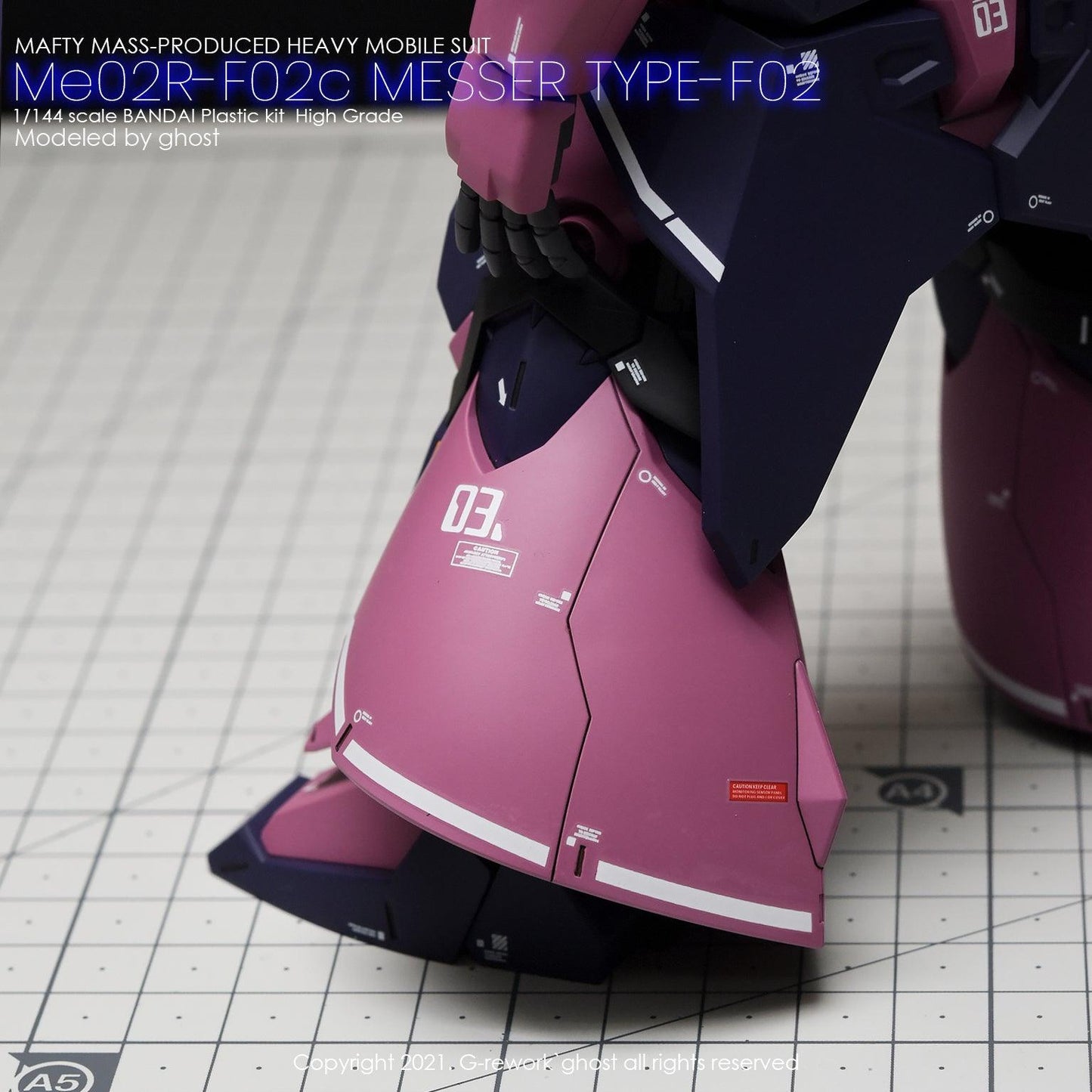 HG 1/144 ME02r-F02c Messer Type-F02c. Water Decal [G-REWORK]