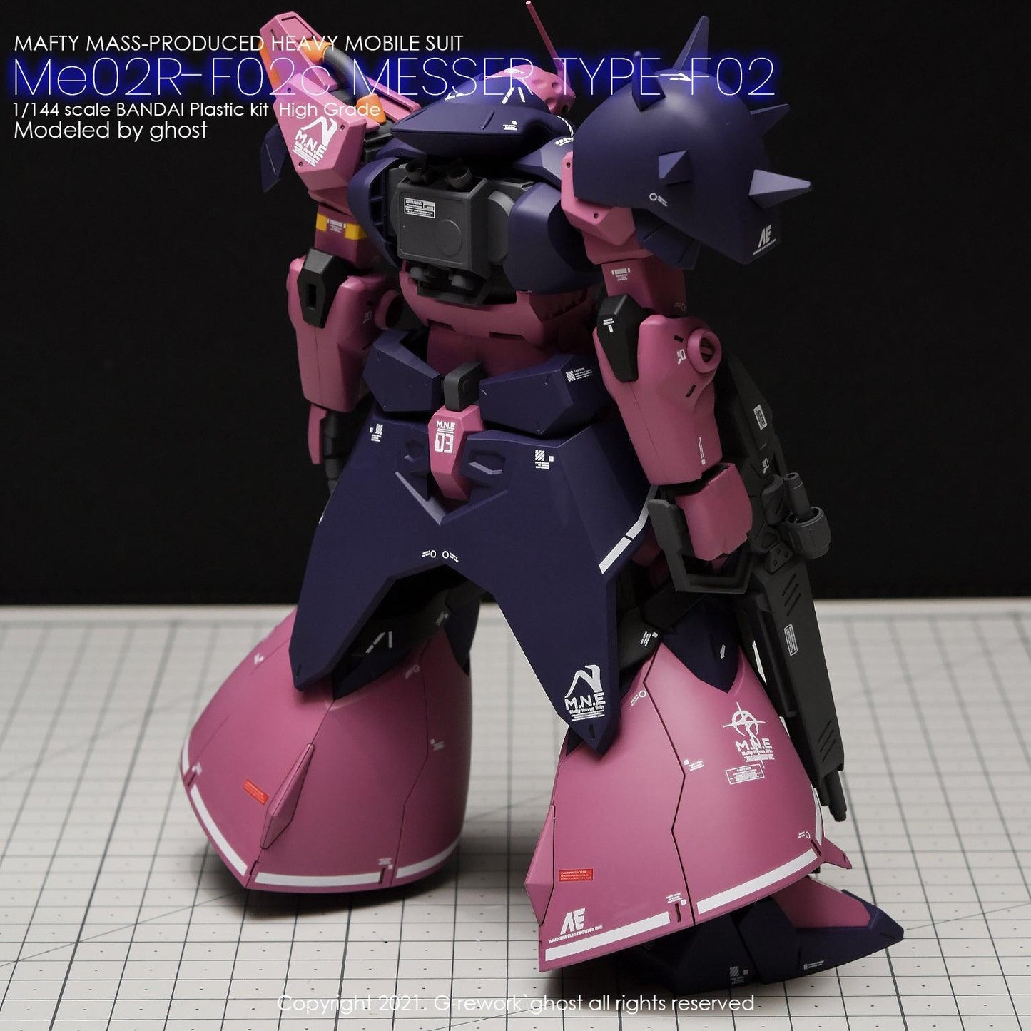 HG 1/144 ME02r-F02c Messer Type-F02c. Water Decal [G-REWORK]