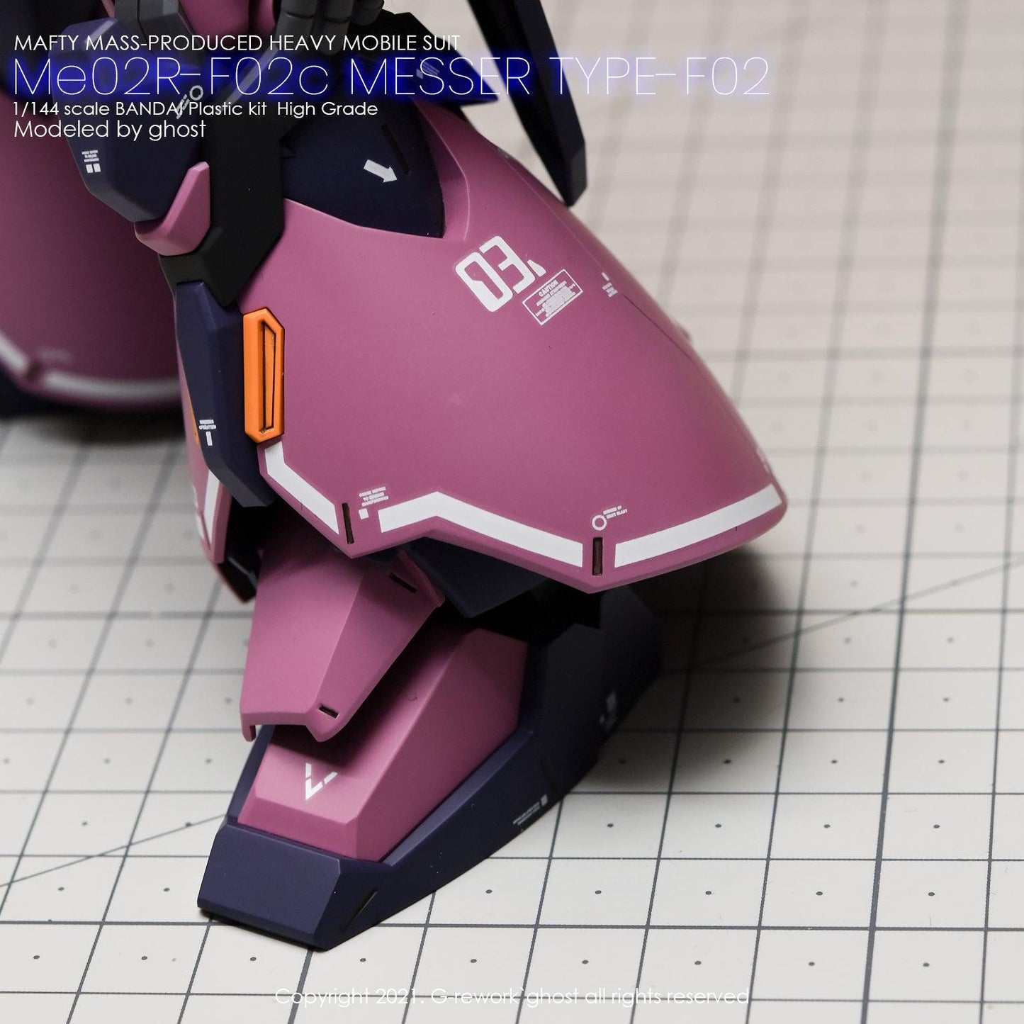 HG 1/144 ME02r-F02c Messer Type-F02c. Water Decal [G-REWORK]