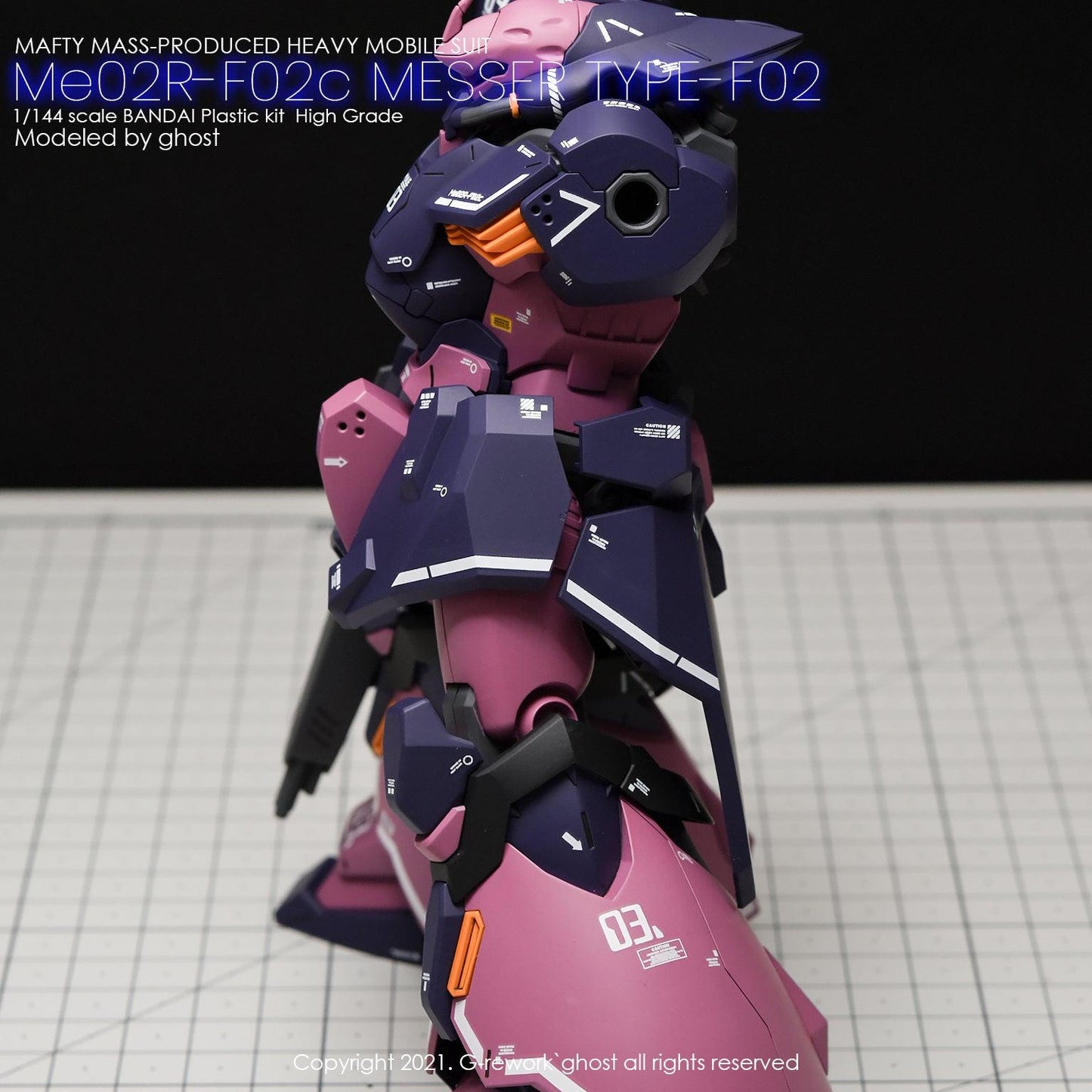 HG 1/144 ME02r-F02c Messer Type-F02c. Water Decal [G-REWORK]