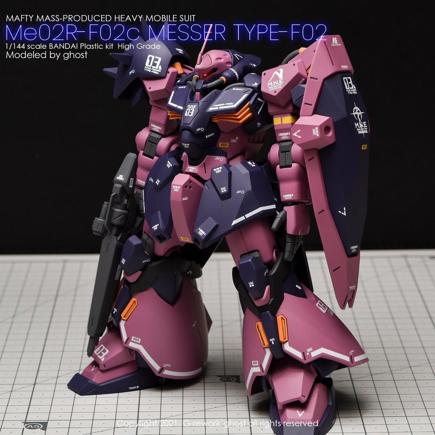 HG 1/144 ME02r-F02c Messer Type-F02c. Water Decal [G-REWORK]