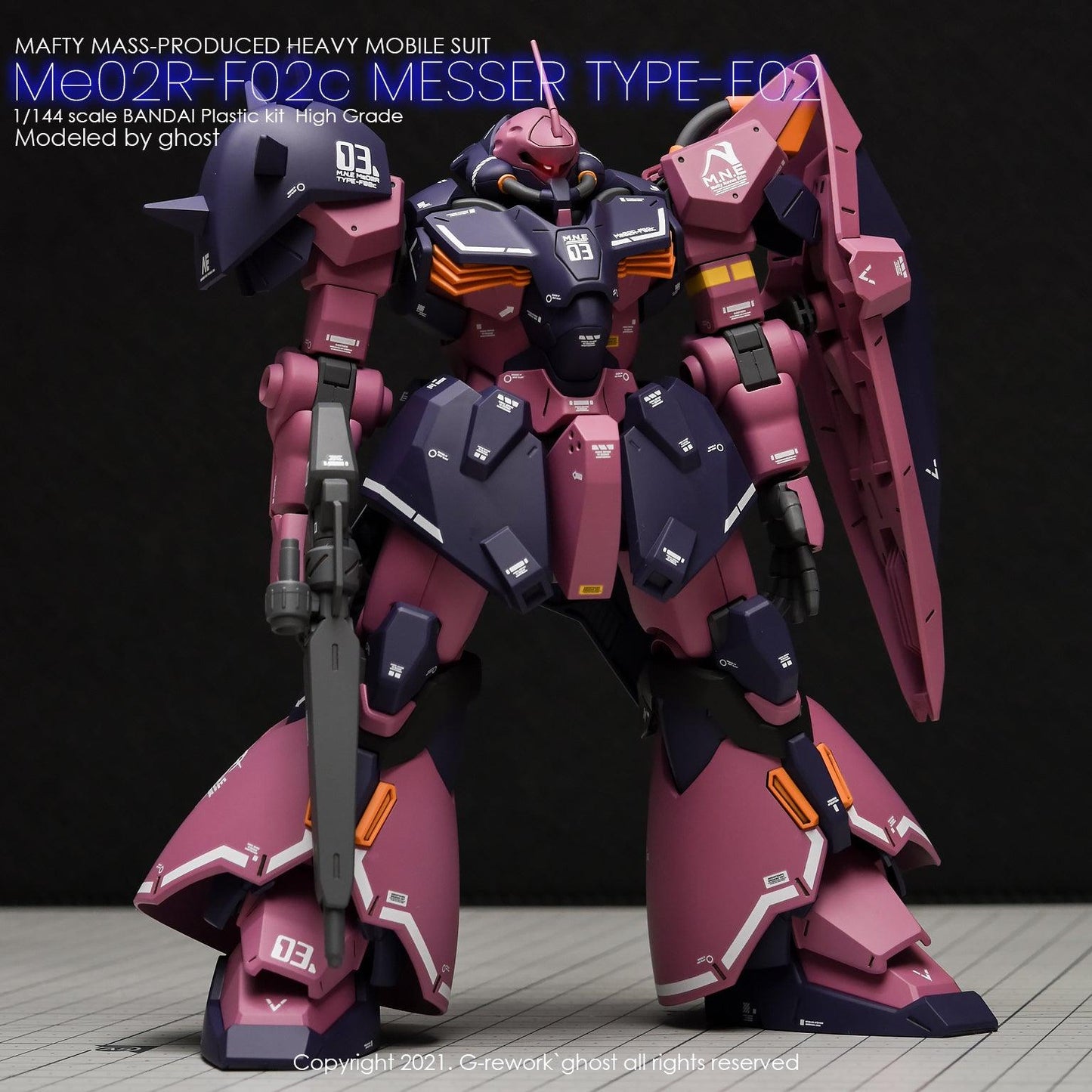 HG 1/144 ME02r-F02c Messer Type-F02c. Water Decal [G-REWORK]