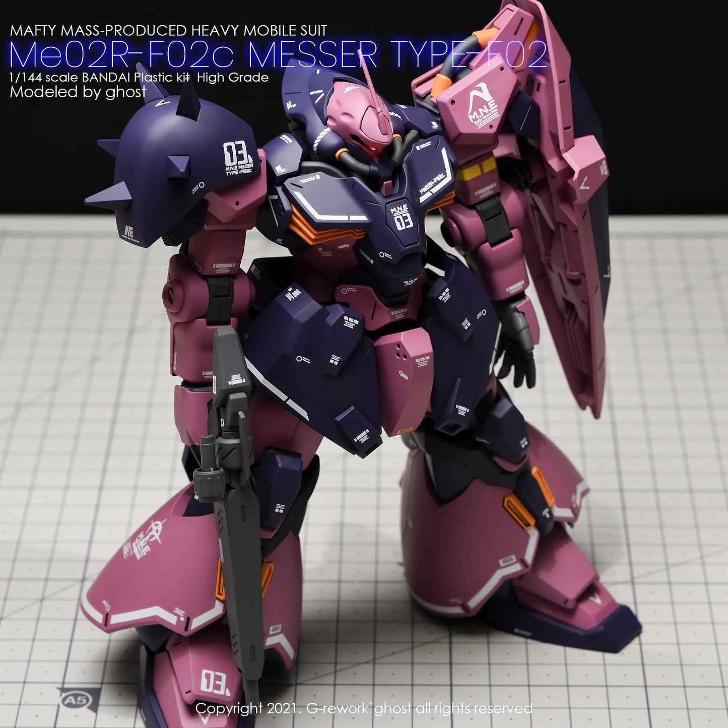 HG 1/144 ME02r-F02c Messer Type-F02c. Water Decal [G-REWORK]