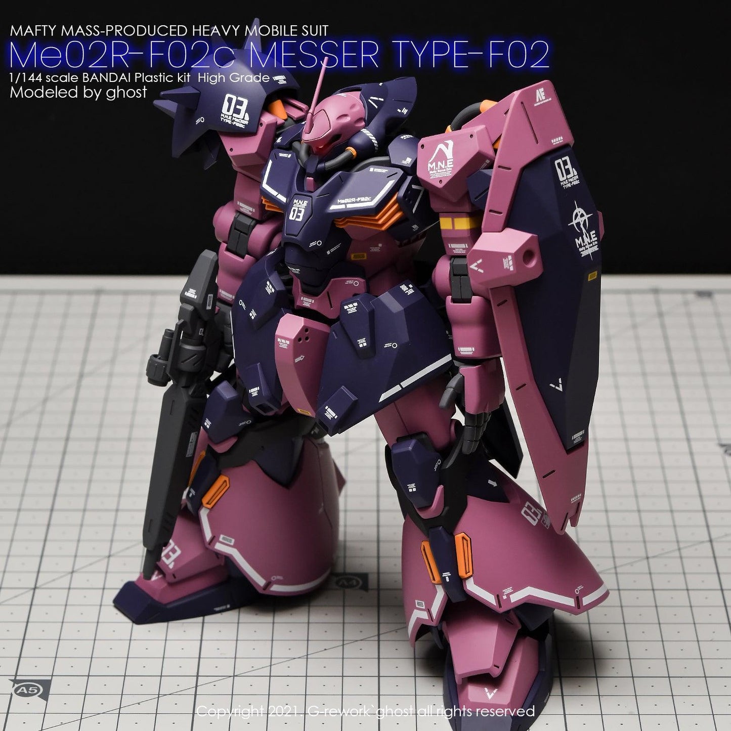 HG 1/144 ME02r-F02c Messer Type-F02c. Water Decal [G-REWORK]