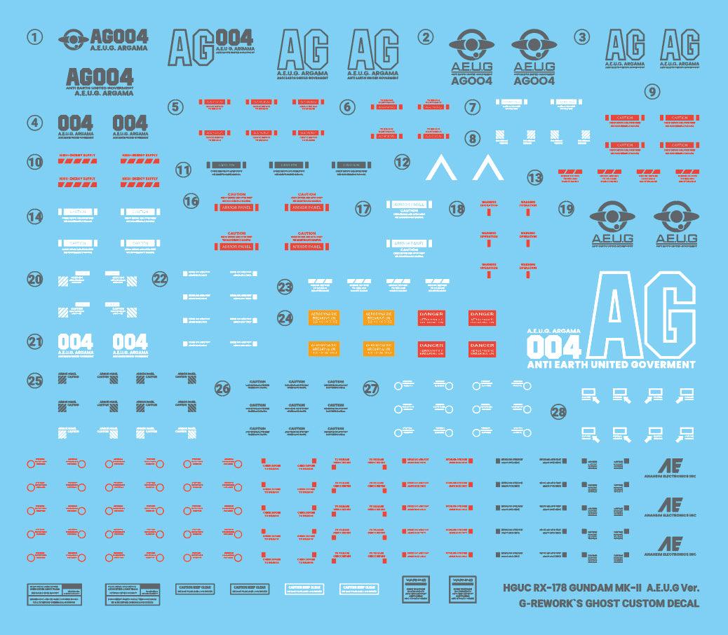 CD-H193 - HG 1/144 RX-178 MKII Gundam AEUG Water Decal [G-REWORK] - Show Me What You Bot