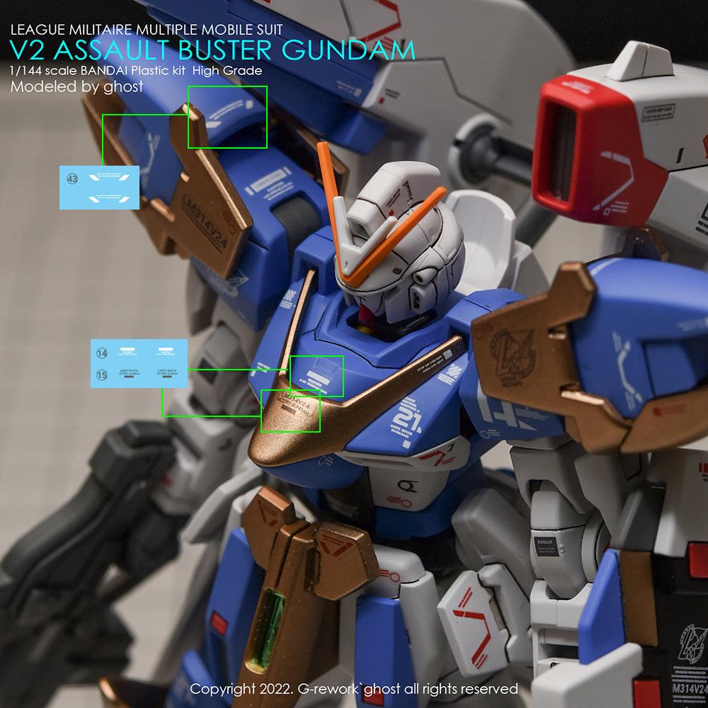 CD-H189 - HG 1/144 V2 Assault Buster Gundam Water Decal [G-REWORK] - Show Me What You Bot