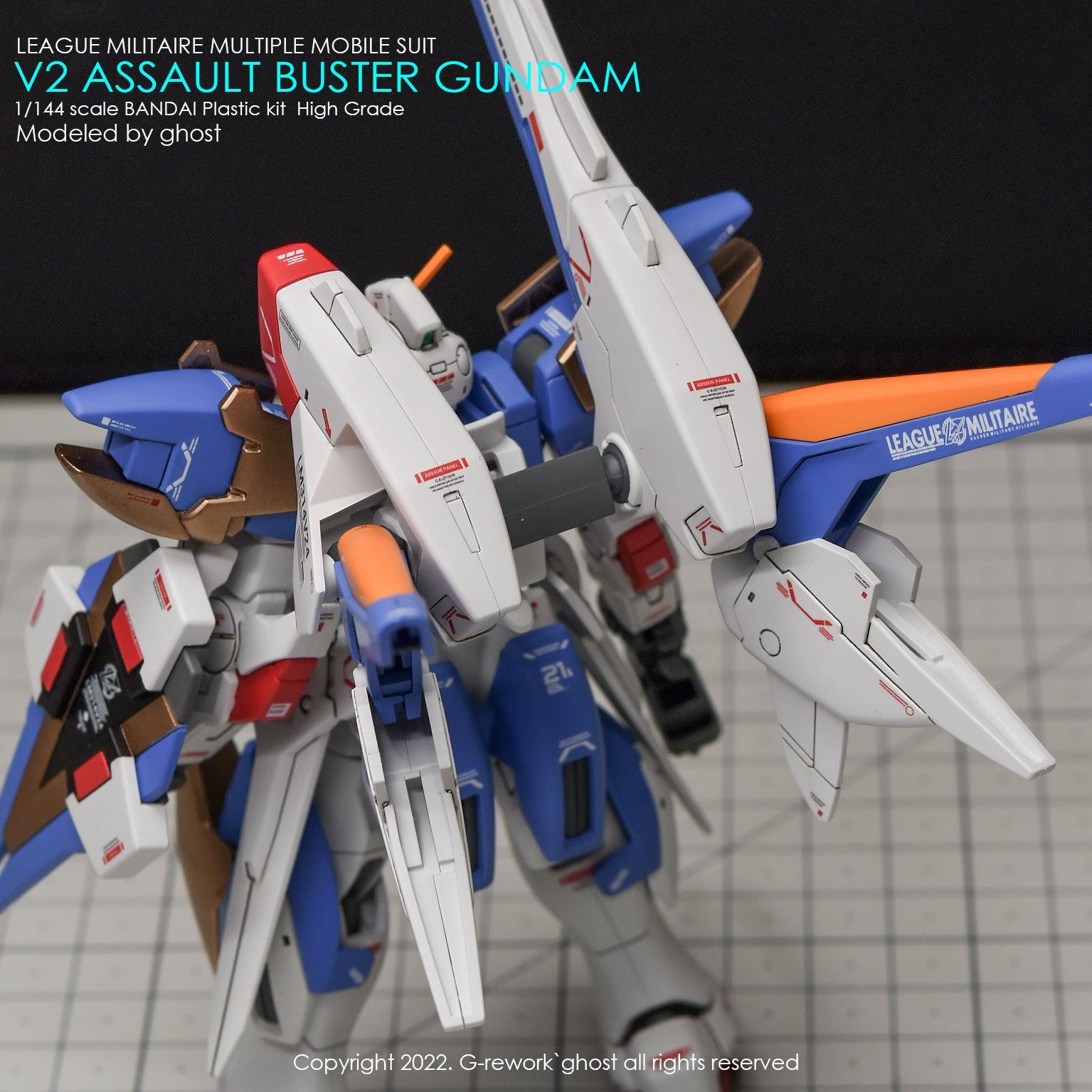 CD-H189 - HG 1/144 V2 Assault Buster Gundam Water Decal [G-REWORK] - Show Me What You Bot