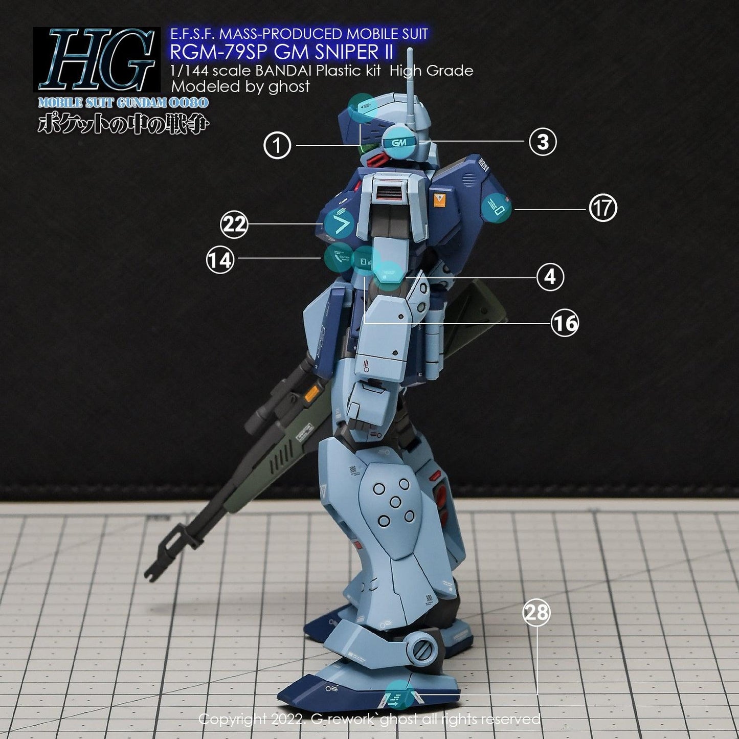 CD-H146 - HG 1/144 RGM-79SP GM Sniper II Water Decal [G-REWORK] - Show Me What You Bot