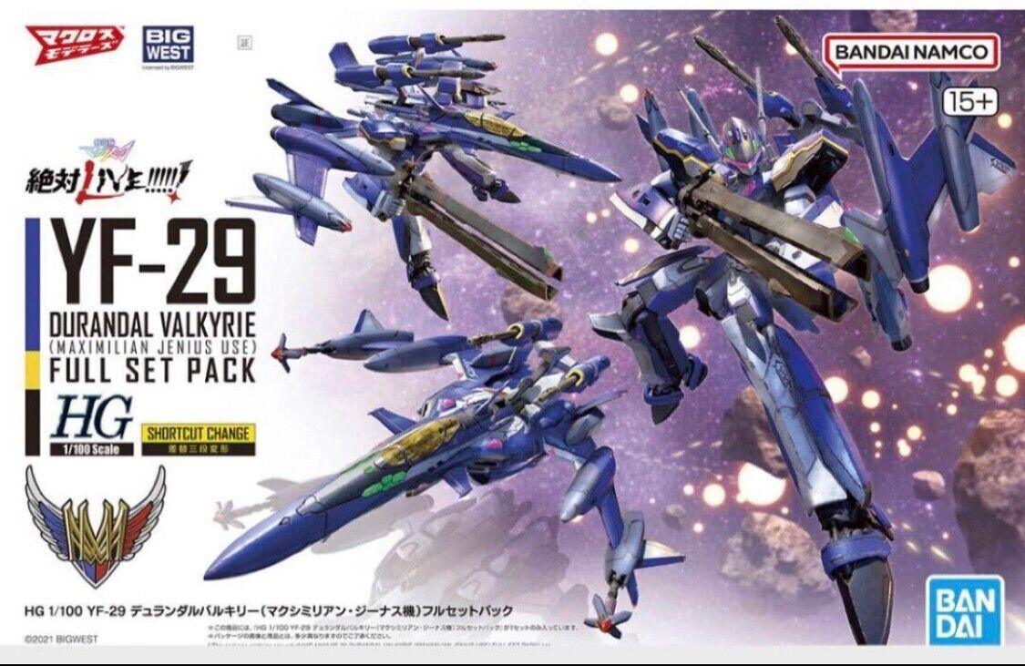 HG 1/100 YF-29 Durandal Valkyrie - Maximiliano Jenius Use - Full Set Pack - Show Me What You Bot