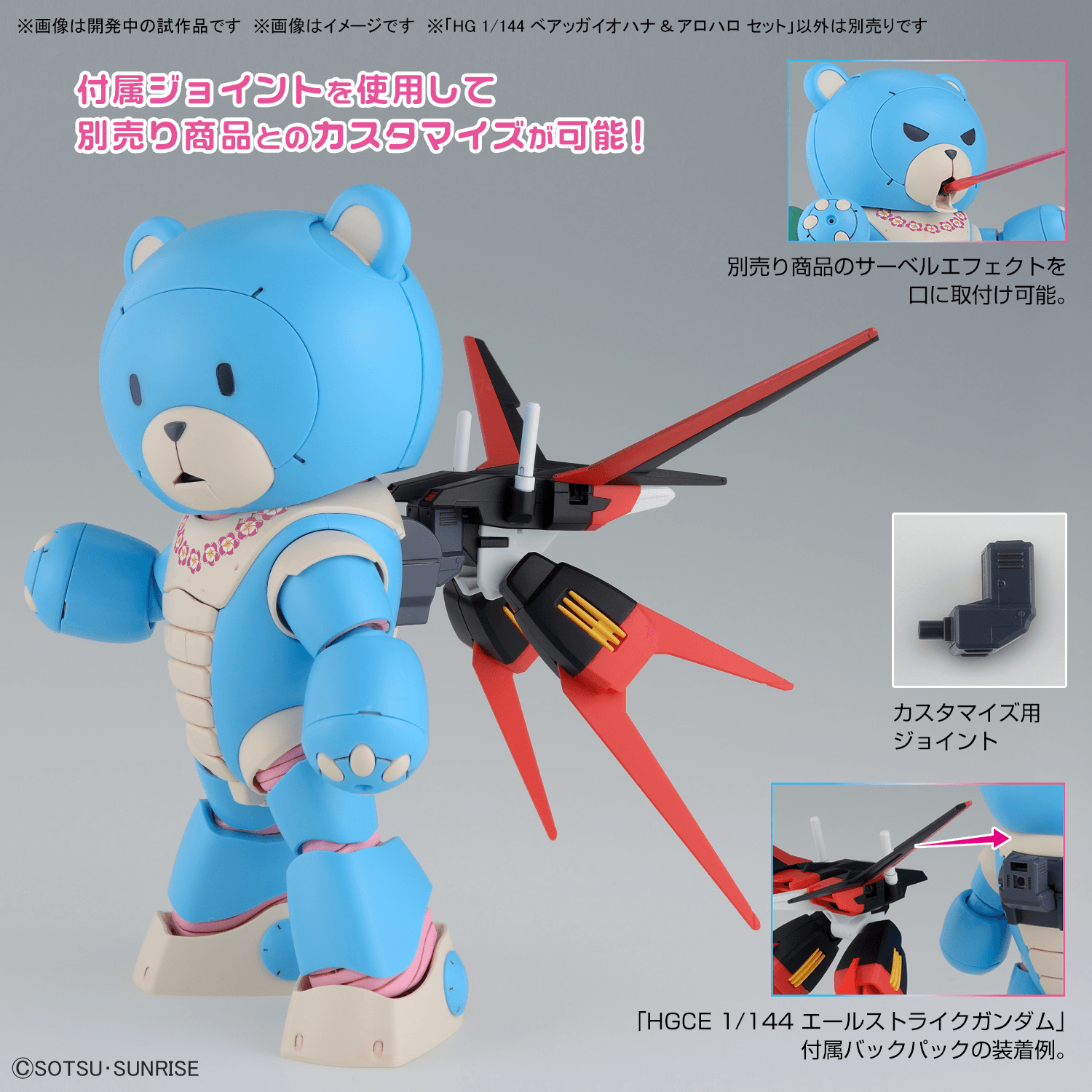 HG 1/144 BearGGuy Ohana + Aloharo Set - Show Me What You Bot