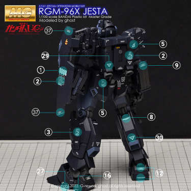 CD-M168 - RGM-96X Jesta Water Decal [G-REWORK] - Show Me What You Bot