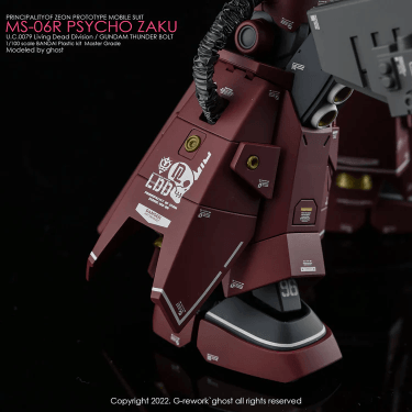 CD-M194 - MG 1/100 Psycho Zaku Ver.Ka Thunderbolt Water Decal [G-REWORK] - Show Me What You Bot