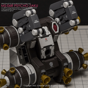 CD-M194 - MG 1/100 Psycho Zaku Ver.Ka Thunderbolt Water Decal [G-REWORK] - Show Me What You Bot