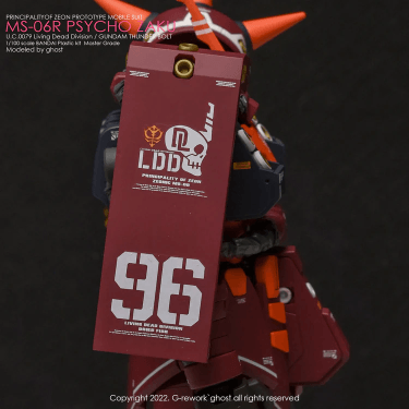 CD-M194 - MG 1/100 Psycho Zaku Ver.Ka Thunderbolt Water Decal [G-REWORK] - Show Me What You Bot