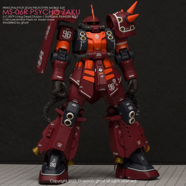 CD-M194 - MG 1/100 Psycho Zaku Ver.Ka Thunderbolt Water Decal [G-REWORK] - Show Me What You Bot