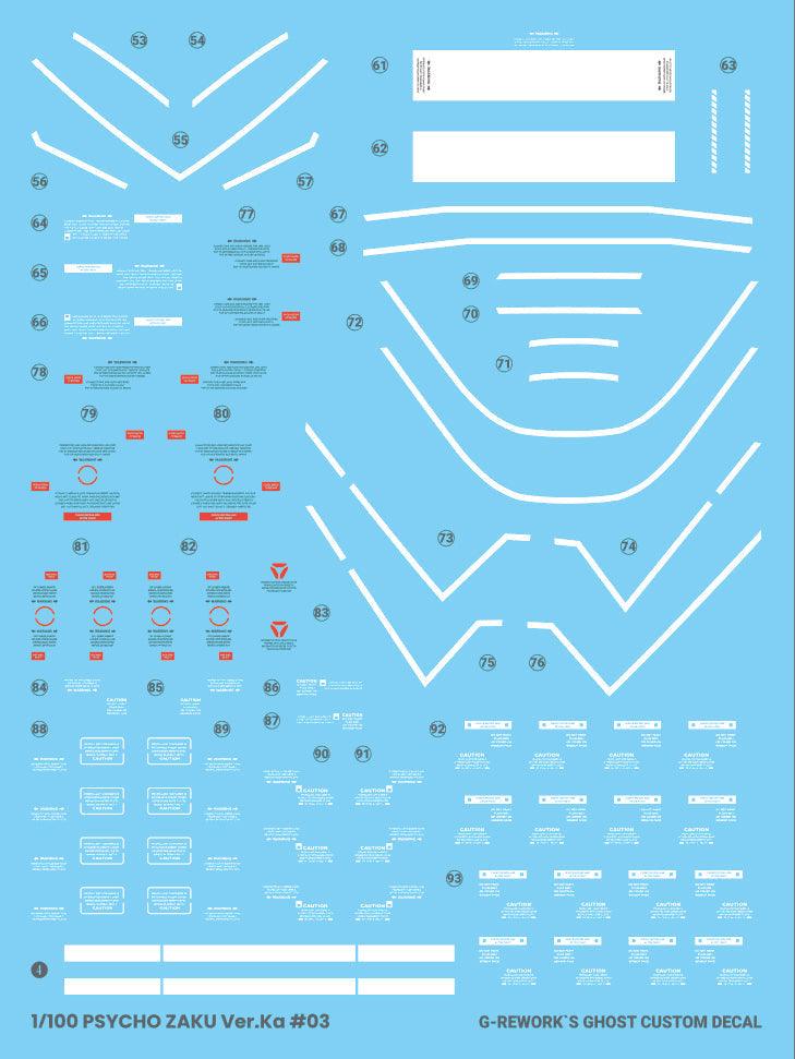 CD-M194 - MG 1/100 Psycho Zaku Ver.Ka Thunderbolt Water Decal [G-REWORK] - Show Me What You Bot