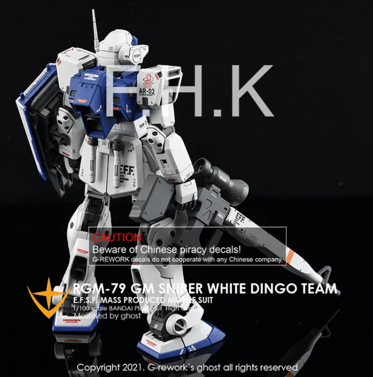 CD-M195-W - MG 1/100 RGM-79SPII White Dingo Water Decal [G-REWORK] - Show Me What You Bot