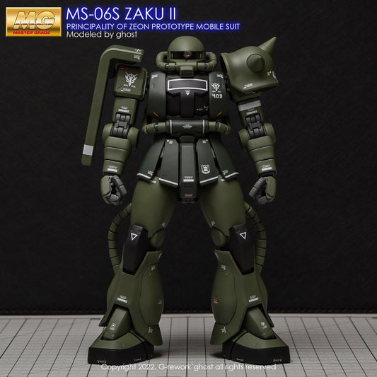 MG 1/100 MS-06S Zaku II 2.0 Water Decal [G-REWORK]