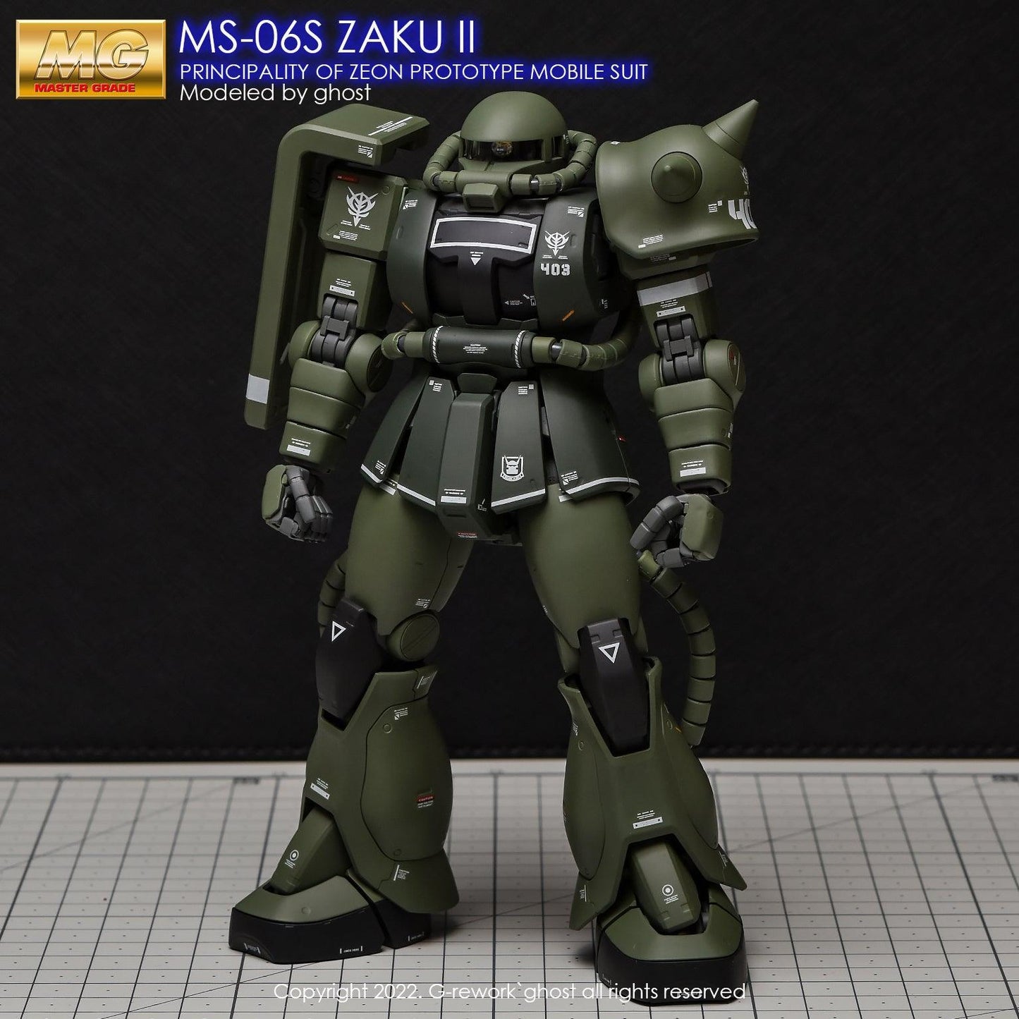 MG 1/100 MS-06S Zaku II 2.0 Water Decal [G-REWORK]