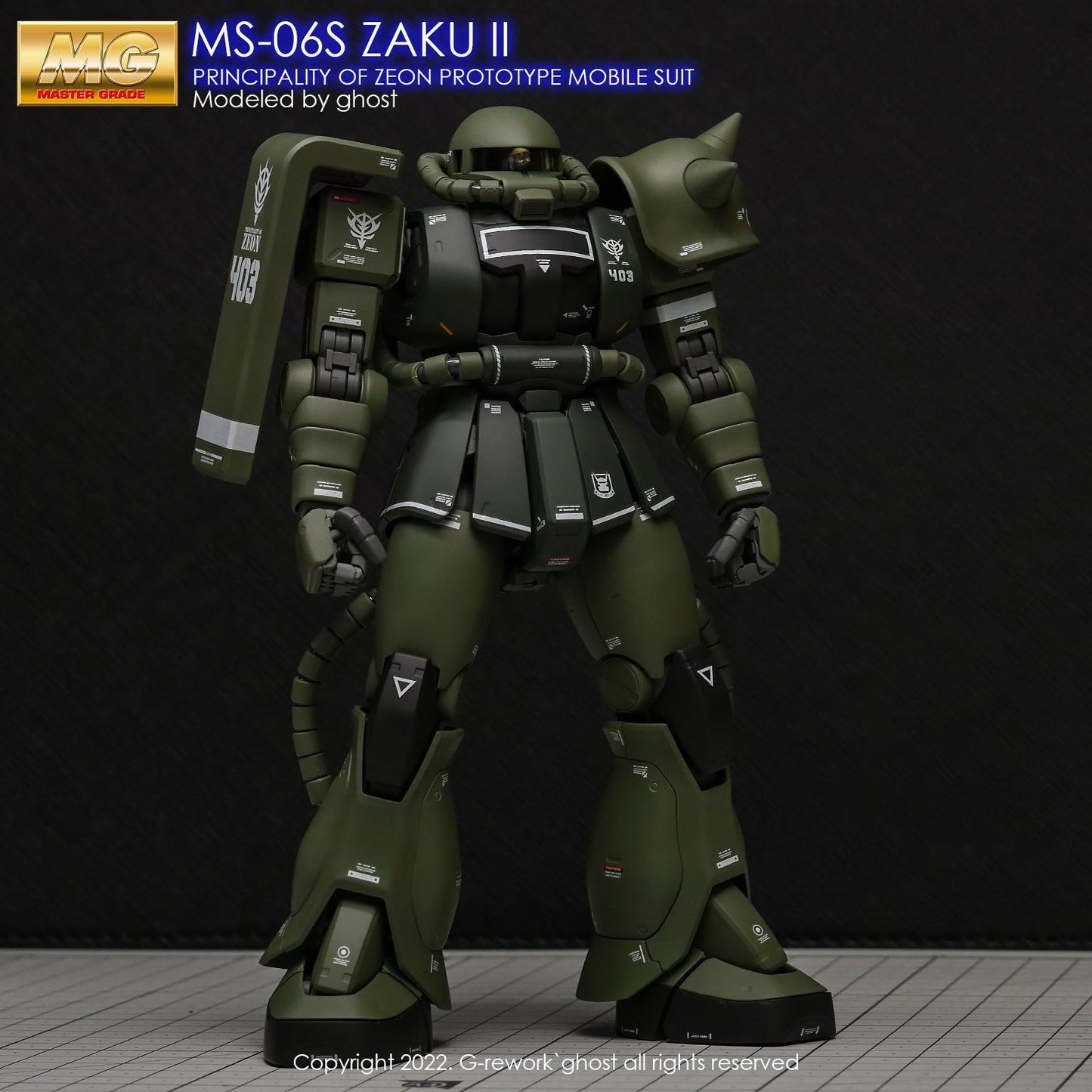 MG 1/100 MS-06S Zaku II 2.0 Water Decal [G-REWORK]