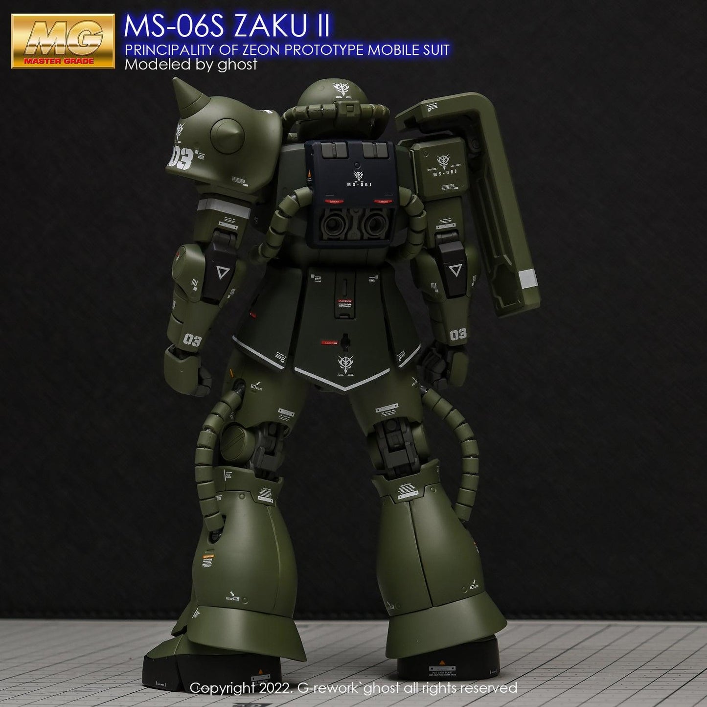 MG 1/100 MS-06S Zaku II 2.0 Water Decal [G-REWORK]