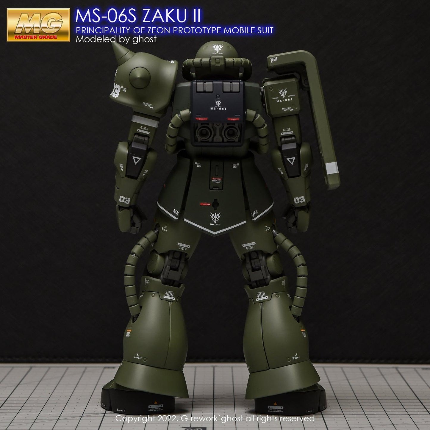 MG 1/100 MS-06S Zaku II 2.0 Water Decal [G-REWORK]