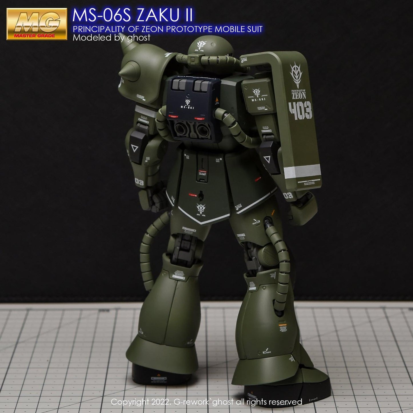 MG 1/100 MS-06S Zaku II 2.0 Water Decal [G-REWORK]