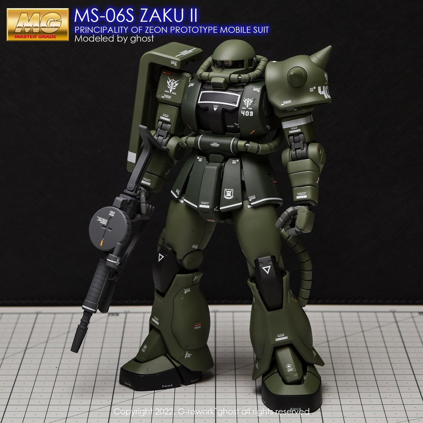 MG 1/100 MS-06S Zaku II 2.0 Water Decal [G-REWORK]