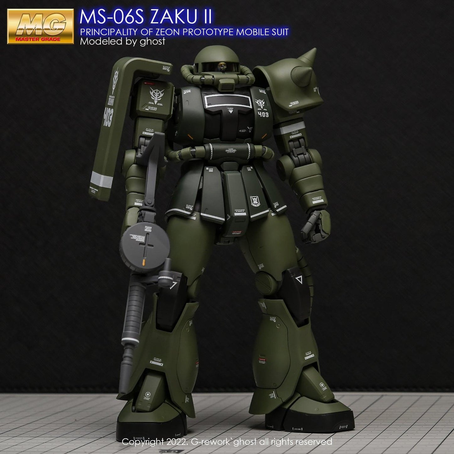 MG 1/100 MS-06S Zaku II 2.0 Water Decal [G-REWORK]