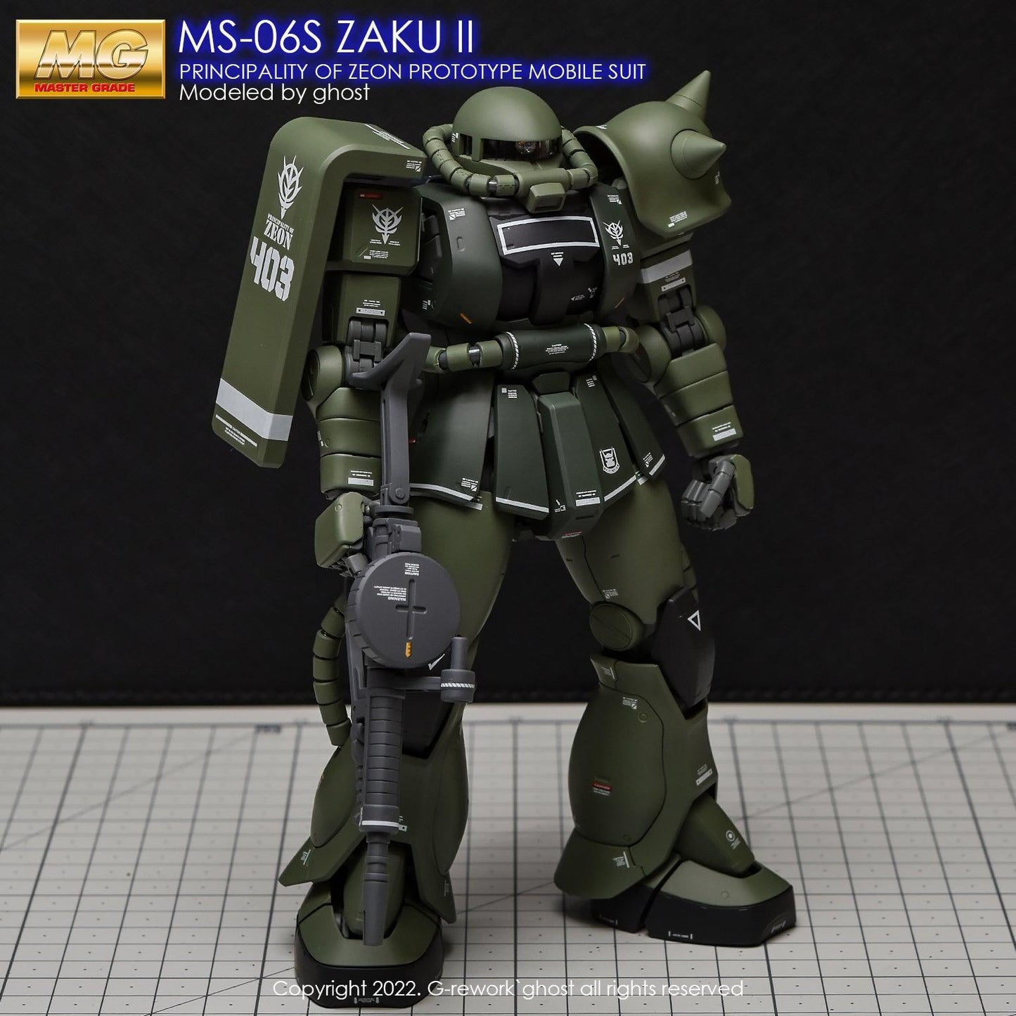 MG 1/100 MS-06S Zaku II 2.0 Water Decal [G-REWORK]