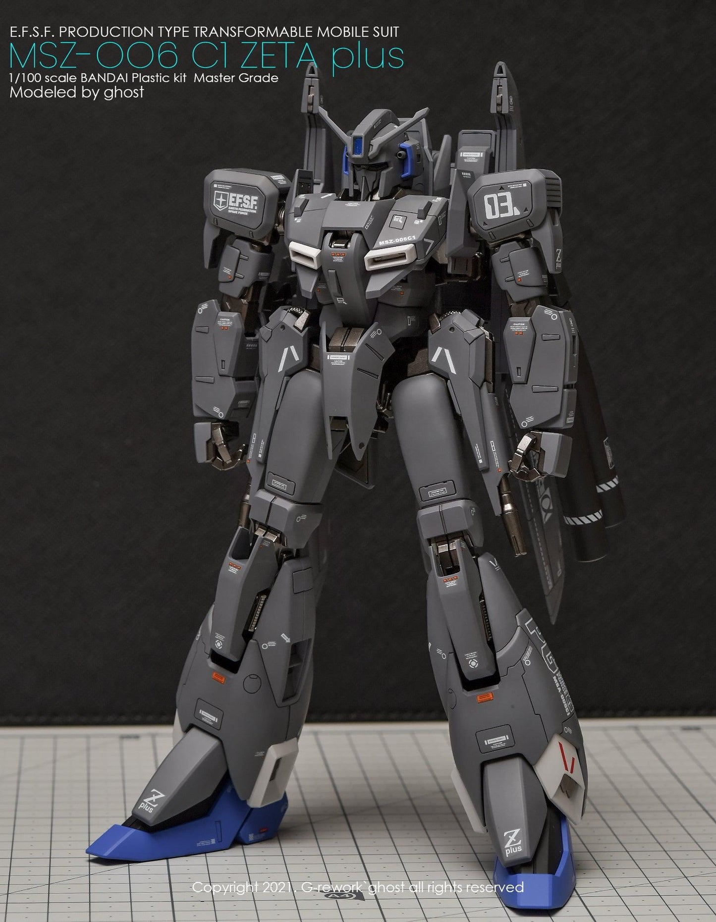 MG 1/100 Zeta Plus C1 Water Decal [G-REWORK]