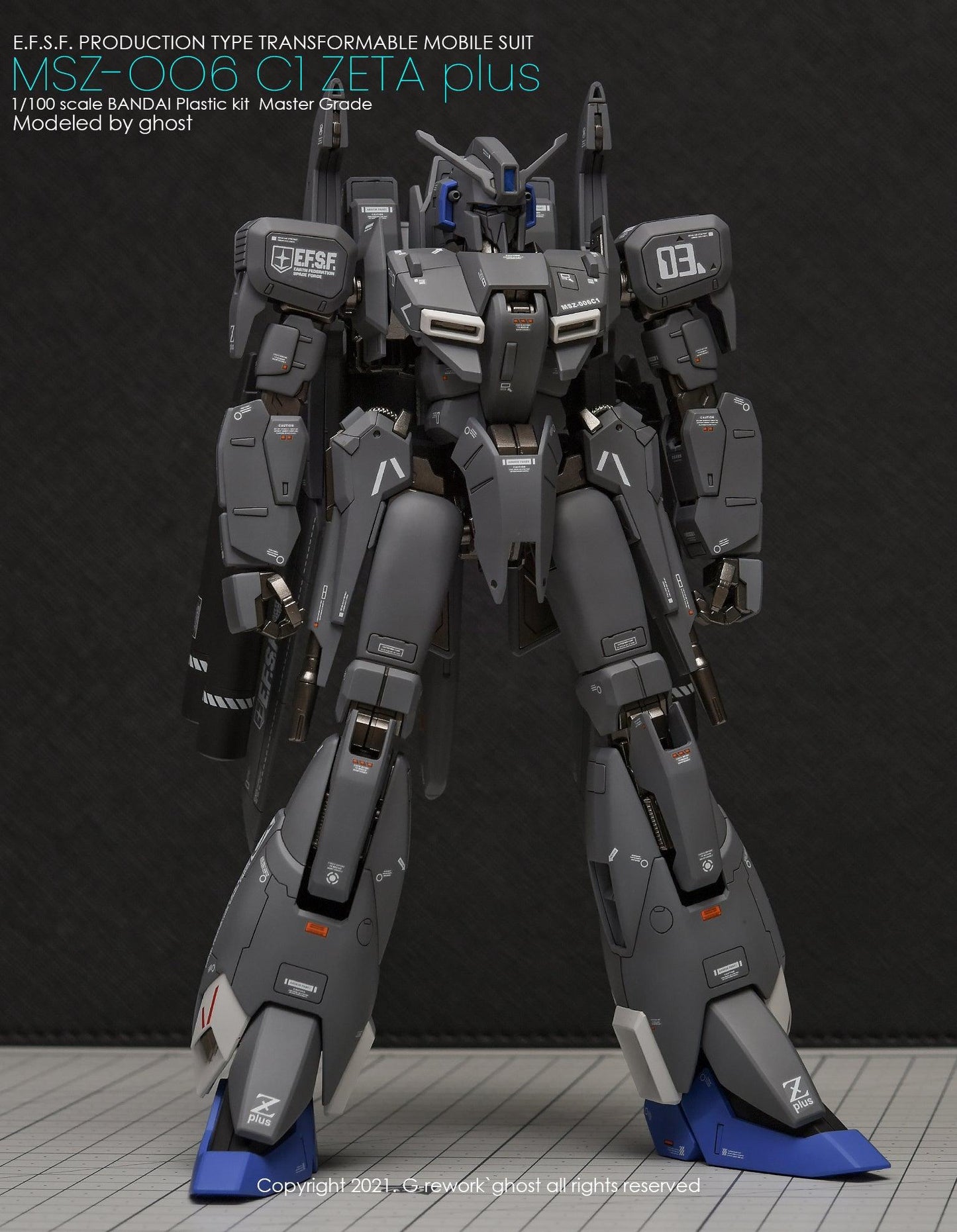 MG 1/100 Zeta Plus C1 Water Decal [G-REWORK]