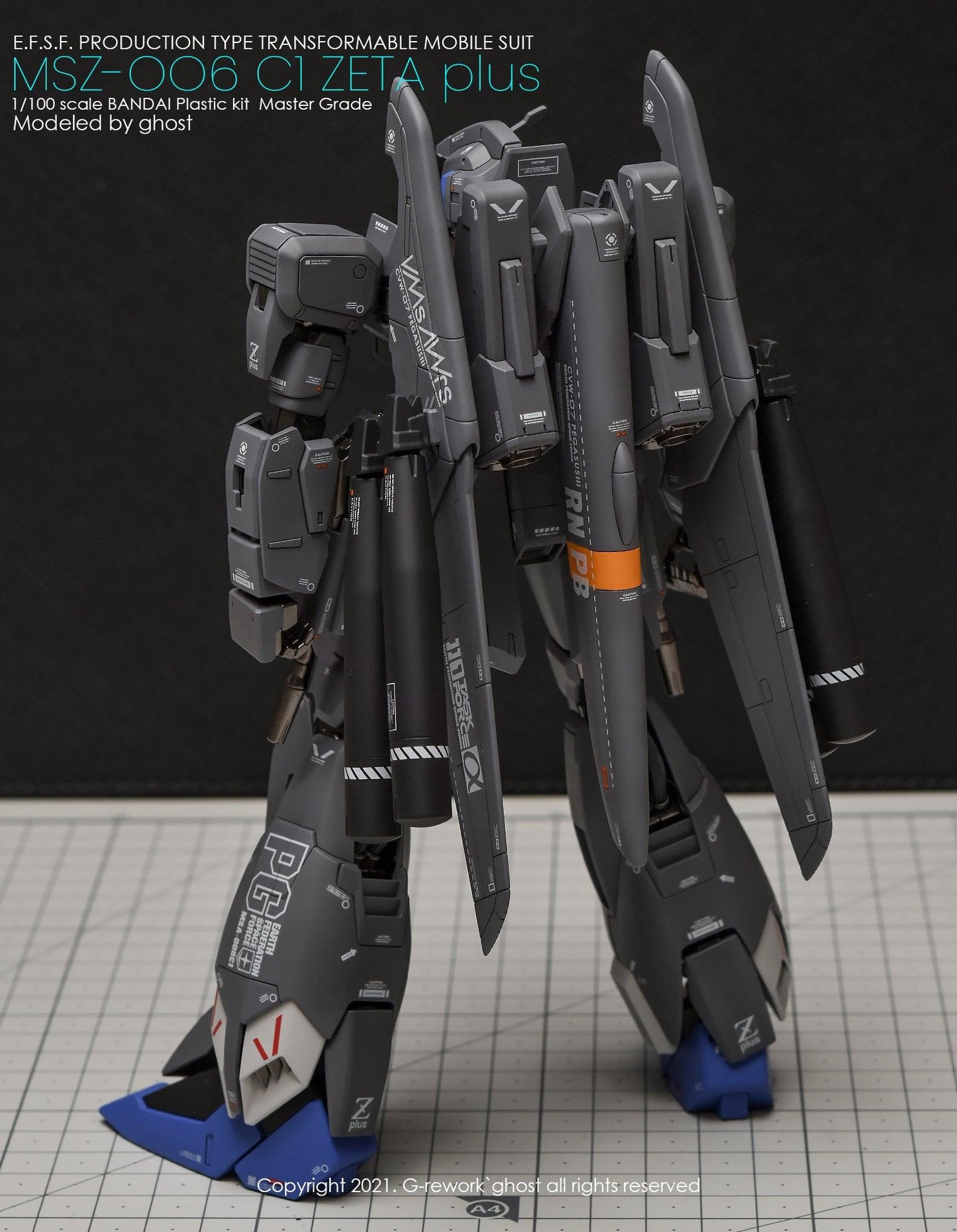 MG 1/100 Zeta Plus C1 Water Decal [G-REWORK]