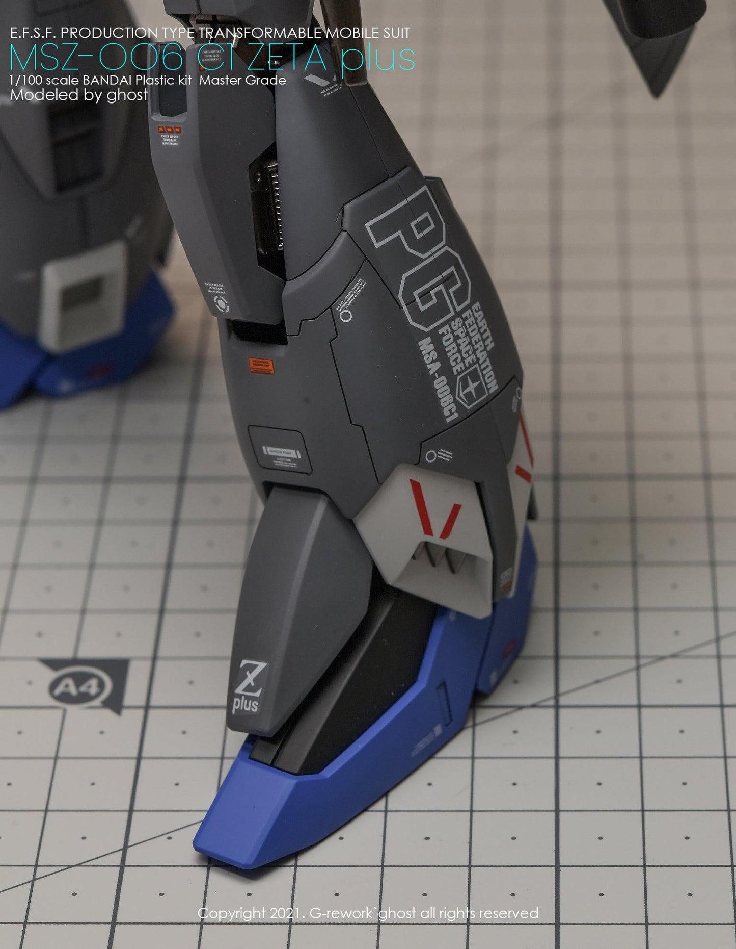 MG 1/100 Zeta Plus C1 Water Decal [G-REWORK]