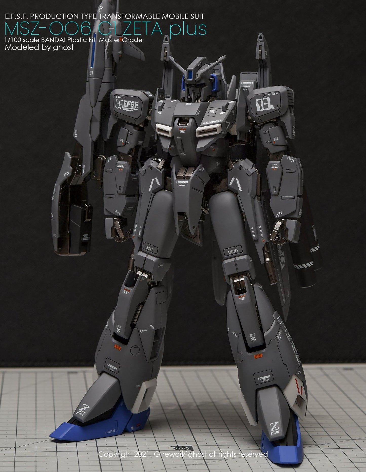 MG 1/100 Zeta Plus C1 Water Decal [G-REWORK]