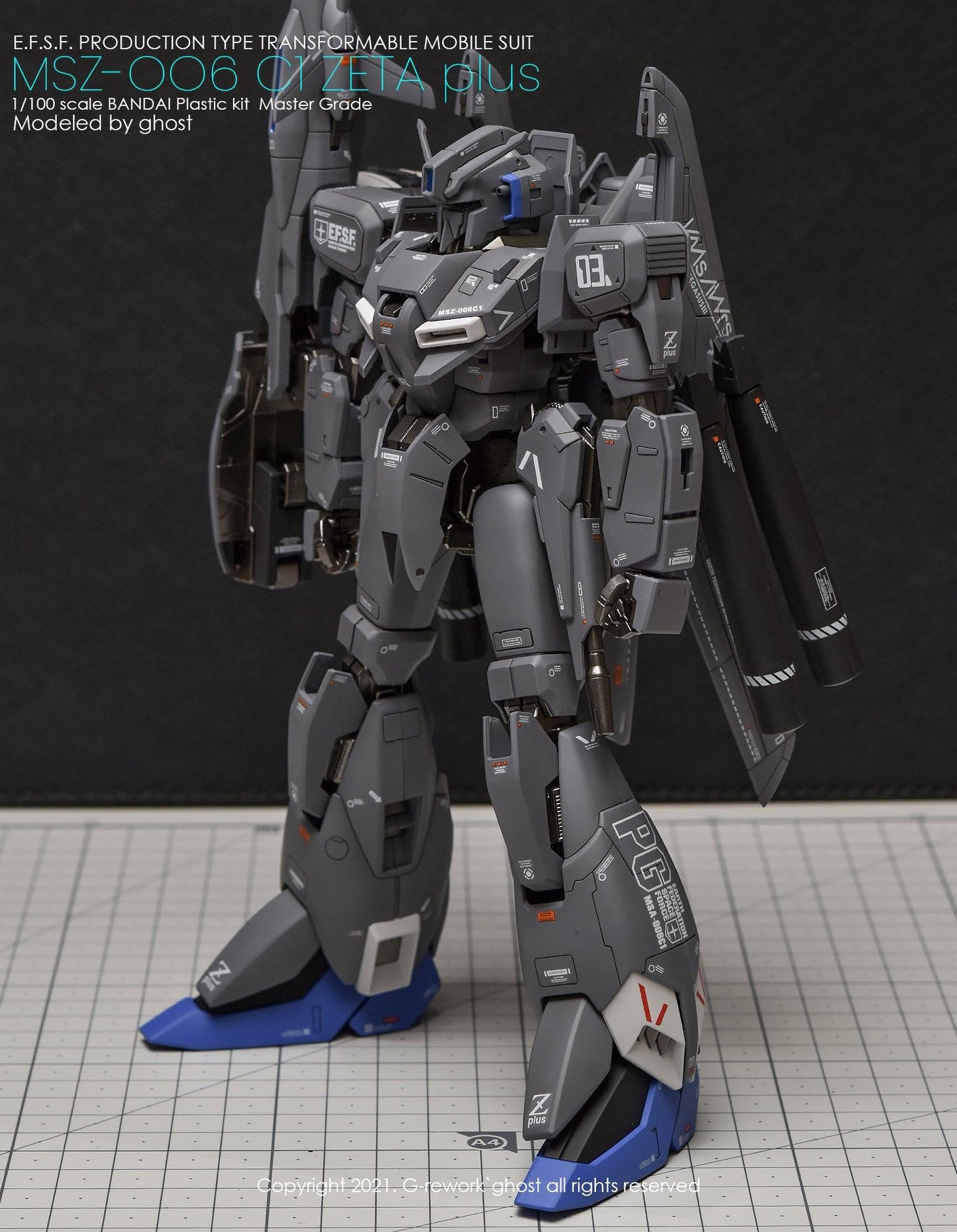 MG 1/100 Zeta Plus C1 Water Decal [G-REWORK]