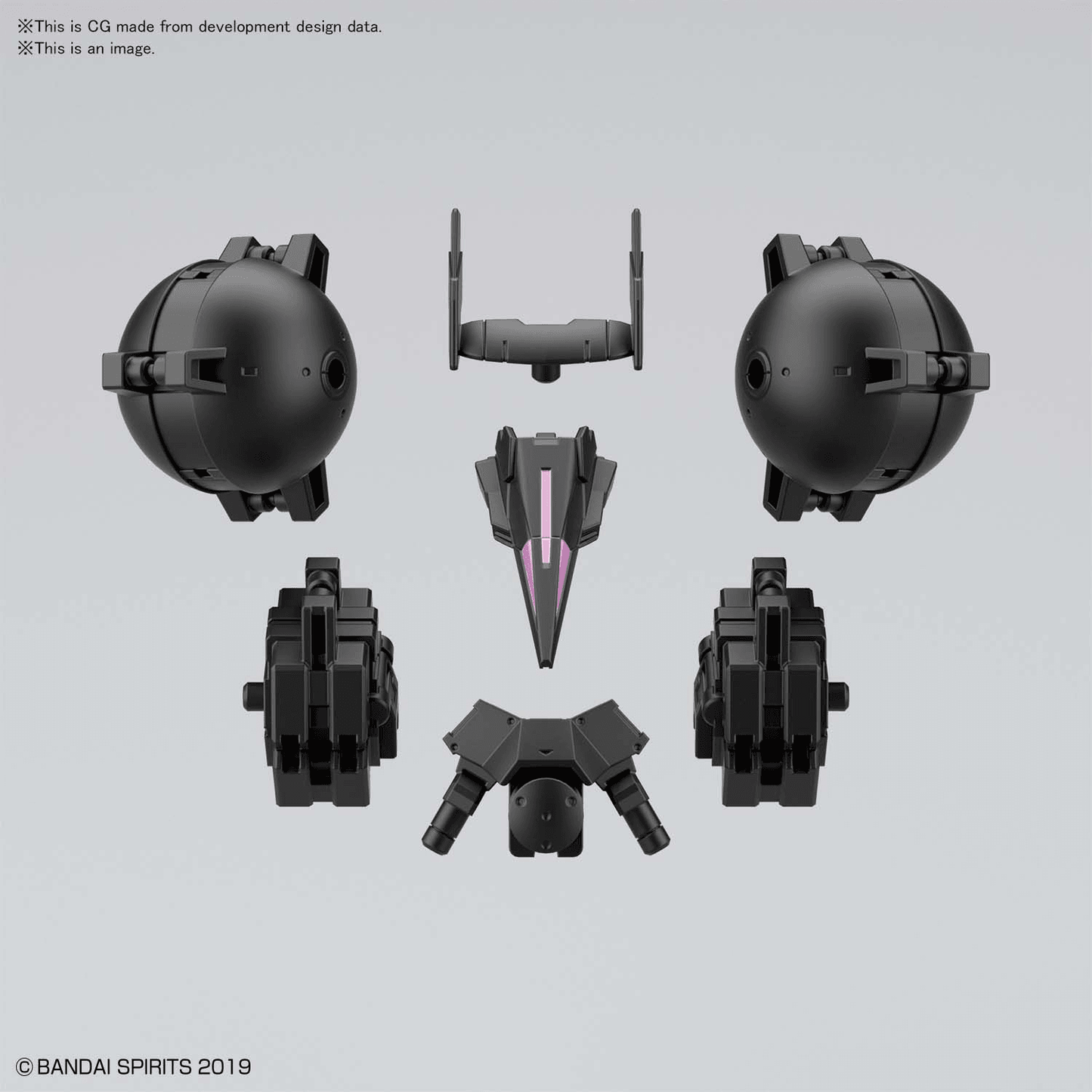 30MM 1/144 Option Armor for High Mobility (Cielnova Exclusive / Black)