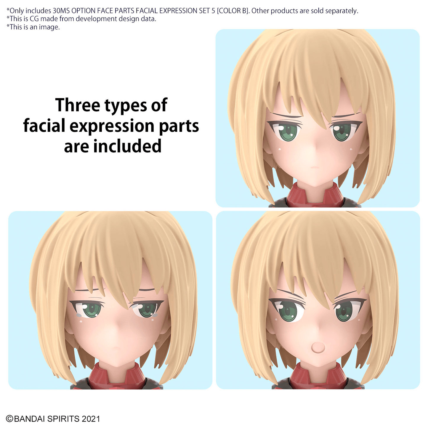 30MS - Option Face Parts - Facial Expression Set 5 Color B