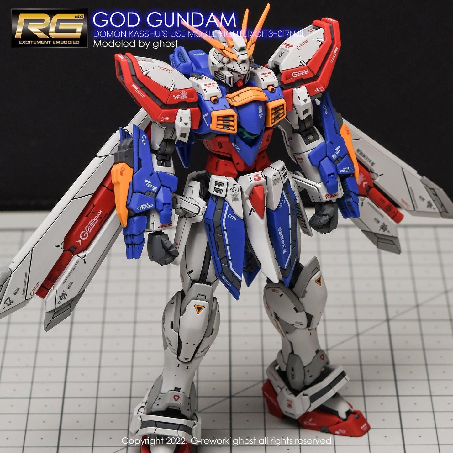 CD-RG37 - RG 1/144 God Gundam Water Decal [G-REWORK] - Show Me What You Bot