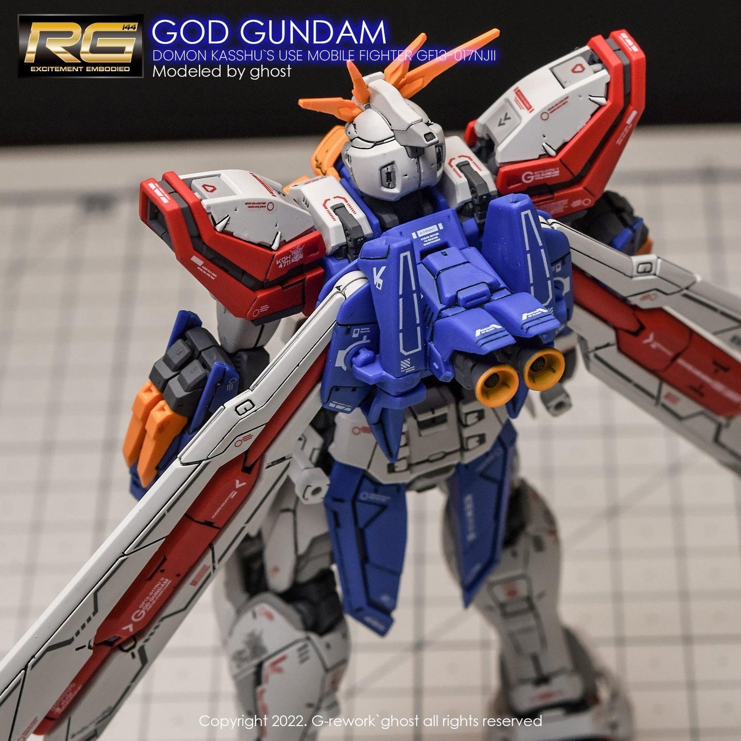 CD-RG37 - RG 1/144 God Gundam Water Decal [G-REWORK] - Show Me What You Bot