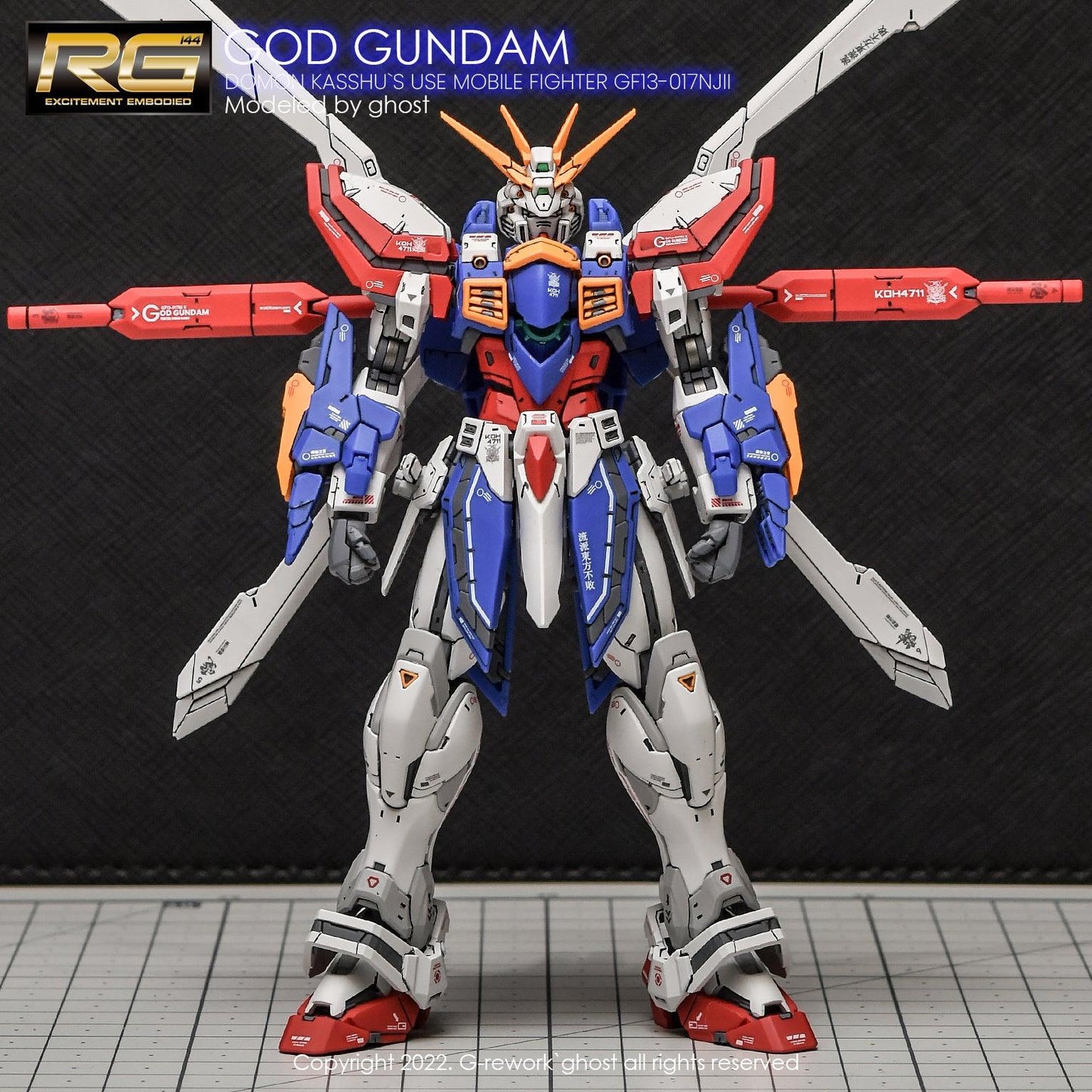 CD-RG37 - RG 1/144 God Gundam Water Decal [G-REWORK] - Show Me What You Bot