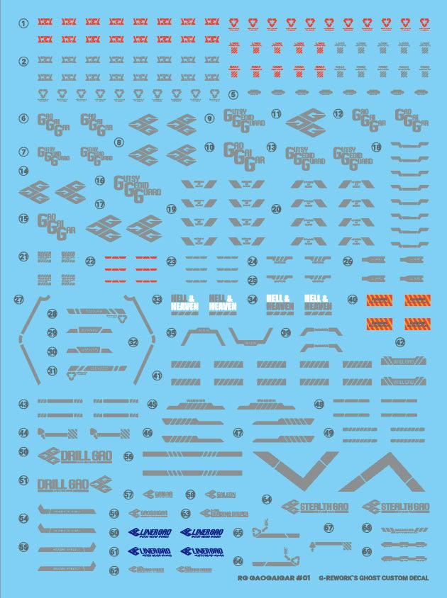 CD-RG-G01 - RG 1/144 Gaogaigar Water Decal [G-REWORK] - Show Me What You Bot